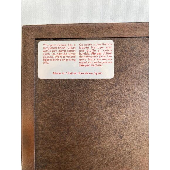 Birks Triple Hinged Photo Frame Silver Tone with Beaded Border Design - Picture 9 of 15